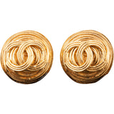 Chanel Golden Ring CC Earclips