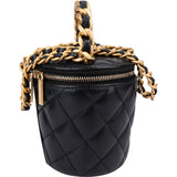 Chanel Quilted Lambskin Mini Vanity Crossbody Bag