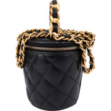 Chanel Quilted Lambskin Mini Vanity Crossbody Bag
