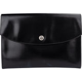 Hermès Noir Box Calfskin Rio Piano Clutch