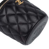 Chanel Quilted Lambskin Mini Vanity Crossbody Bag