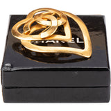 Chanel Golden CC Hearts Brooch