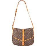 Louis Vuitton Canvas Monogram Saumur 35 Crossbody Bag