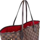 Louis Vuitton Damier Ebene Monogram Neverfull MM Shopper Handbag