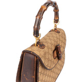 Gucci GG Monogram Bamboo Handbag