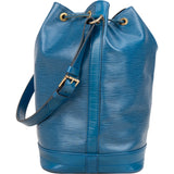 Louis Vuitton Bleu Epi Leather Sac Noe Grande Shoulder Bag