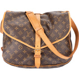 Louis Vuitton Canvas Monogram Saumur 35 Crossbody Bag