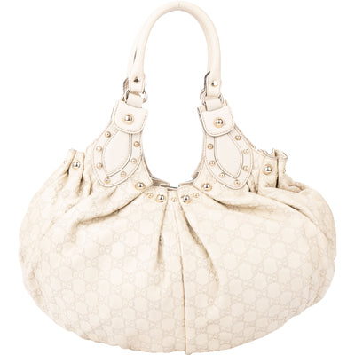 Gucci GG Leather Monogram Palham Handbag - vintageandkickz