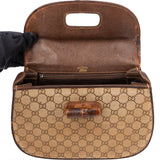 Gucci GG Monogram Bamboo Handbag