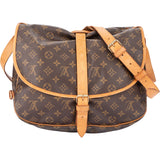 Louis Vuitton Canvas Monogram Saumur 35 Crossbody Bag