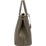 Prada Green Saffiano Leather Galleria Handbag