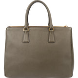 Prada Green Saffiano Leather Galleria Handbag
