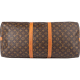 Louis Vuitton Canvas Monogram Keepall 55 Bandouliere