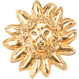 Chanel Plated Lion Brooch