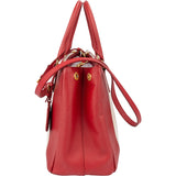 Prada Bicolor Saffiano Leather Galleria Handbag