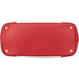 Prada Bicolor Saffiano Leather Galleria Handbag
