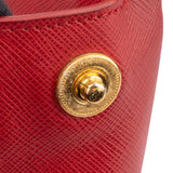 Prada Bicolor Saffiano Leather Galleria Handbag