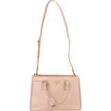 Prada Rose Saffiano Leather Galleria Handbag