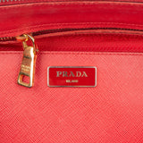 Prada Bicolor Saffiano Leather Galleria Handbag