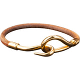 Hermès Gold Plated Jumbo Hook Bracelet