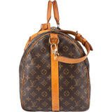 Louis Vuitton Canvas Monogram Keepall 55 Bandouliere