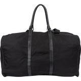 Prada Black Nylon Triangle Duffle Bag 60