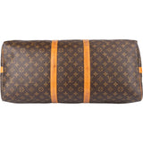Louis Vuitton Canvas Monogram Keepall 55 Bandouliere