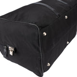 Prada Black Nylon Triangle Duffle Bag 60
