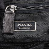 Prada Black Nylon Triangle Duffle Bag 60