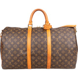 Louis Vuitton Canvas Monogram Keepall 50 Bandouliere