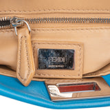 Fendi Blue Leather Peekaboo Handbag