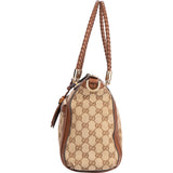 Gucci GG Monogram Marque Bamboo Handbag