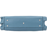 Fendi Blue Leather Peekaboo Wave Handbag