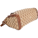 Gucci GG Monogram Marque Bamboo Handbag