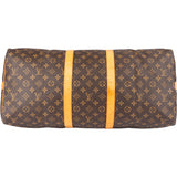 Louis Vuitton Canvas Monogram Keepall 55 Bandouliere
