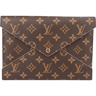 Louis Vuitton Canvas Monogram Kirigami Clutch - vintageandkickz