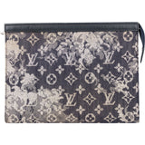 Louis Vuitton Tapestry Monogram Pochette Voyage MM Clutch
