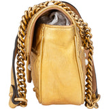 Gucci Limited Golden Leather Pearly Marmont Crossbody Bag