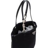 Prada Black Satin Triangle Handbag