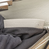 Fendi White Leather Whipstitch Peekaboo Handbag