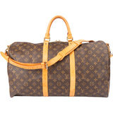 Louis Vuitton Canvas Monogram Keepall 50 Bandouliere