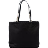Prada Black Satin Triangle Handbag