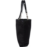 Prada Black Satin Triangle Handbag