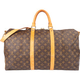 Louis Vuitton Canvas Monogram Keepall 50 Bandouliere