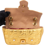 Gucci Limited Golden Leather Pearly Marmont Crossbody Bag