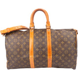 Louis Vuitton Canvas Monogram Keepall 45 Bandouliere