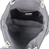 Prada Black Satin Triangle Handbag