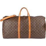 Louis Vuitton Canvas Monogram Keepall 60 Bandouliere