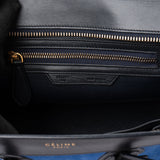 Celine Blue Tricolor Luggage Handbag