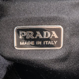 Prada Black Satin Triangle Handbag